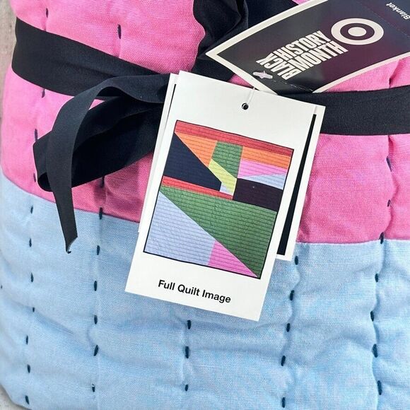 Gee’s Bend Target 2024 Lap Quilt Pieced Throw Delia Thibodeaux Modern Qu… - Picture 3 of 6